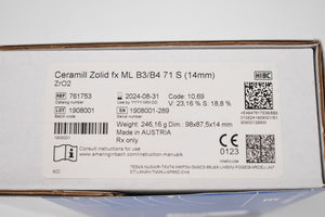 Amann Girrbach Ceramill zolid ML B3/B4 71 s 14mm