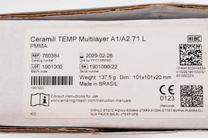 Amann Girrbach Ceramill zolid Temp Multiplayer A1/A2 71 L