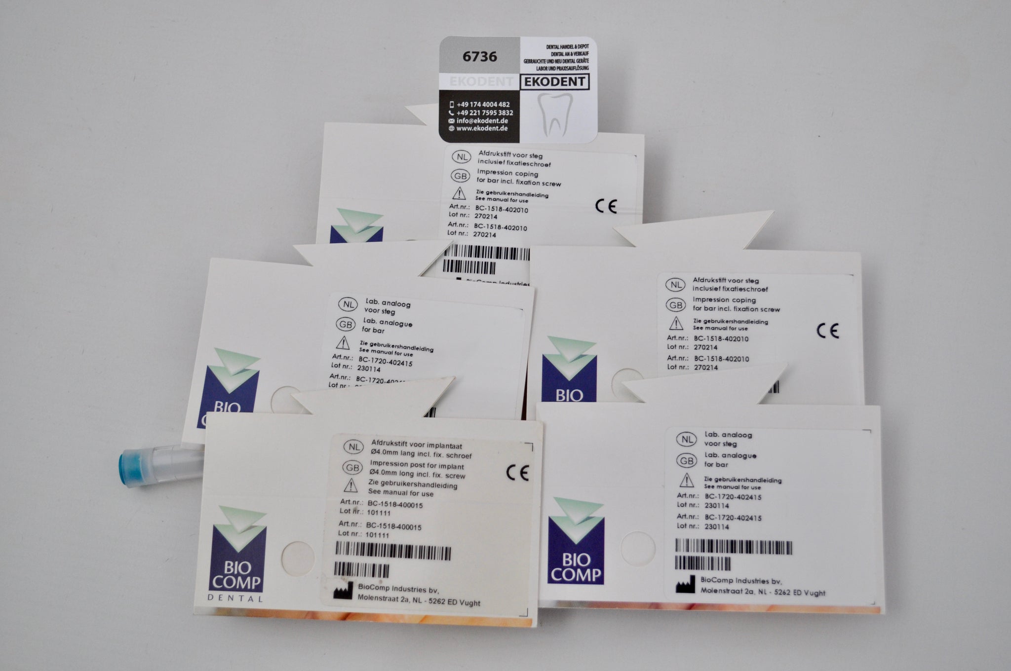 BioComp Dentalimplantate Implantatteile | Sehr guter Zustand – EKODENT