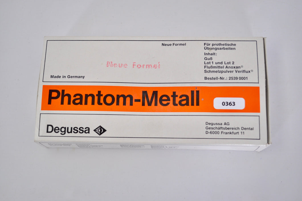 Degussa Phantom- Metall Für Übungs, Gießgerät