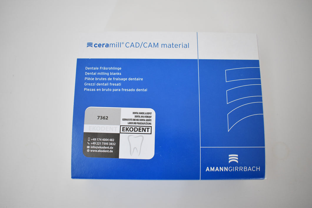 Amann Girrbach Ceramill CAD/CAM material Zolid HT+ white 71x18