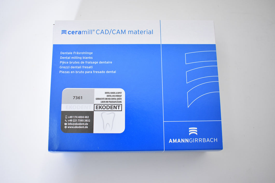 Amann Girrbach Ceramill CAD/CAM material Zolid HT+ white 71x16