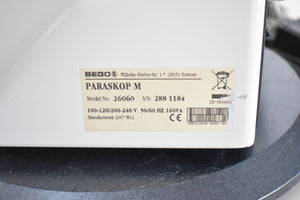 Bego Paraskop M Fräsgerät Fußschalter, Frästisch