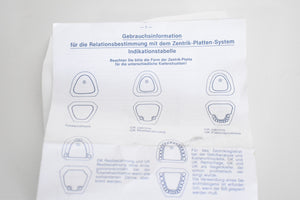 Zentrik-Platten-Sytem, Dental, Zahntechnik