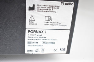 BEGO Fornax T Gussschleuder, Induktions-Schmelzeinrichtung, Integrierte Power-Kühlung